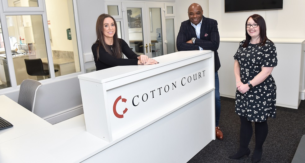 Cotton Court Leyland - Amy Blundell and Robert Binns with Danielle Leeming